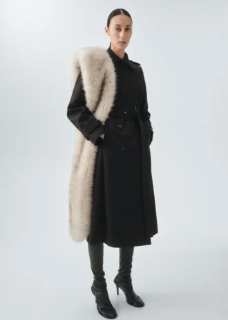 Klassischer Trenchcoat aus 100 % Baumwolle