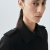 Klassischer Trenchcoat aus 100 % Baumwolle