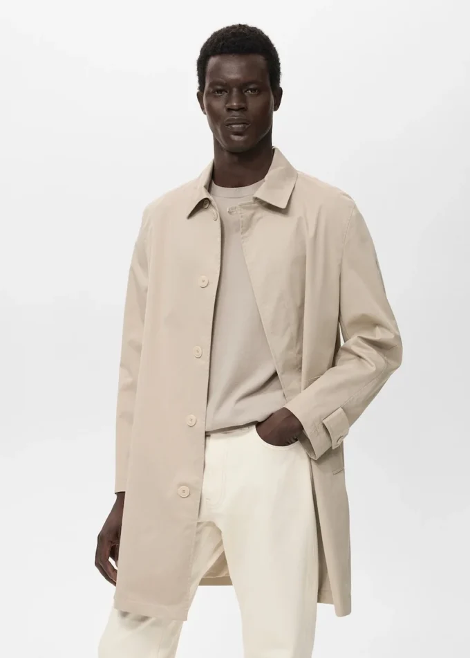 Klassischer wasserabweisender Trenchcoat Klassischer wasserabweisender Trenchcoat