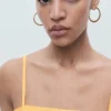 Kleid aus Leinenmischung mit Schleife Kleid aus Leinenmischung mit Schleife