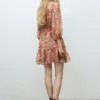 Kleid mit Blumenmuster und Puffärmeln Kleid mit Blumenmuster und Puffärmeln