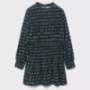 Kleid mit Blumenmuster und Puffärmeln