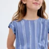 Kleid mit Blumenstickerei