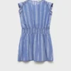 Kleid mit Blumenstickerei
