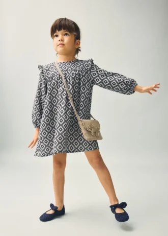 Kleid mit ethnischem Print