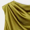 Kleid mit offenem Rücken und Satin-Effekt