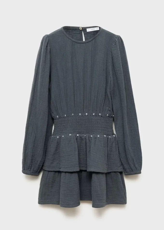 Kleid mit Rüschen und Pailletten Kleid mit Rüschen und Pailletten
