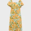 Kleid mit tropischem Print Kleid mit tropischem Print