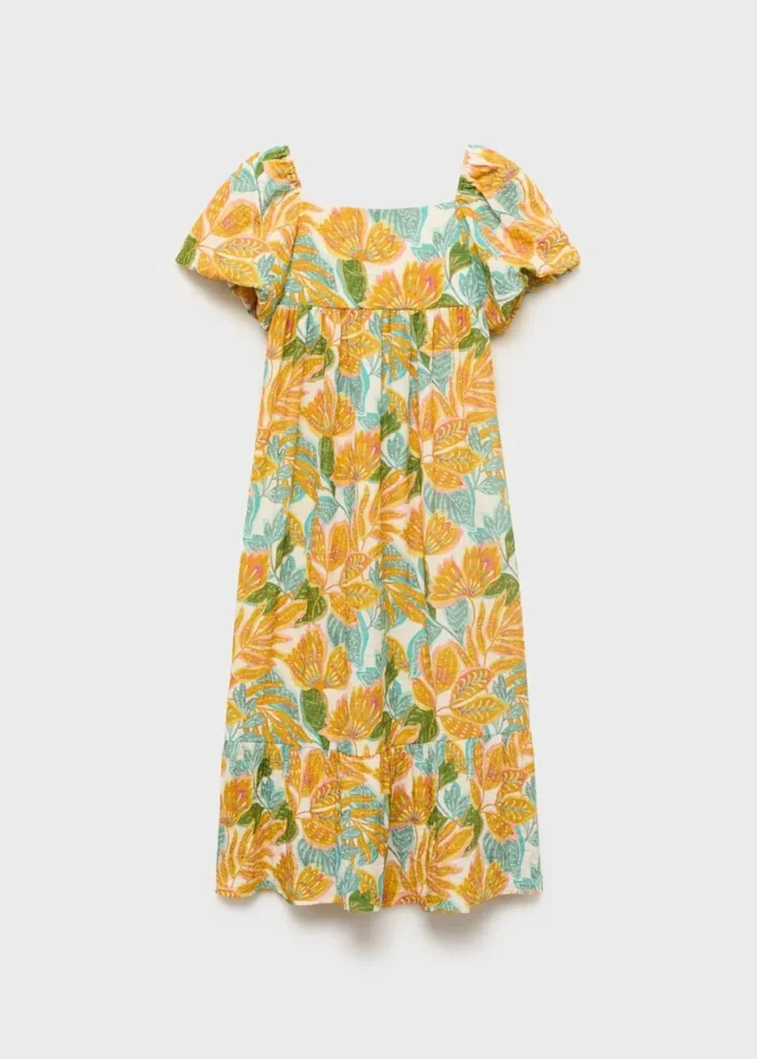 Kleid mit tropischem Print Kleid mit tropischem Print