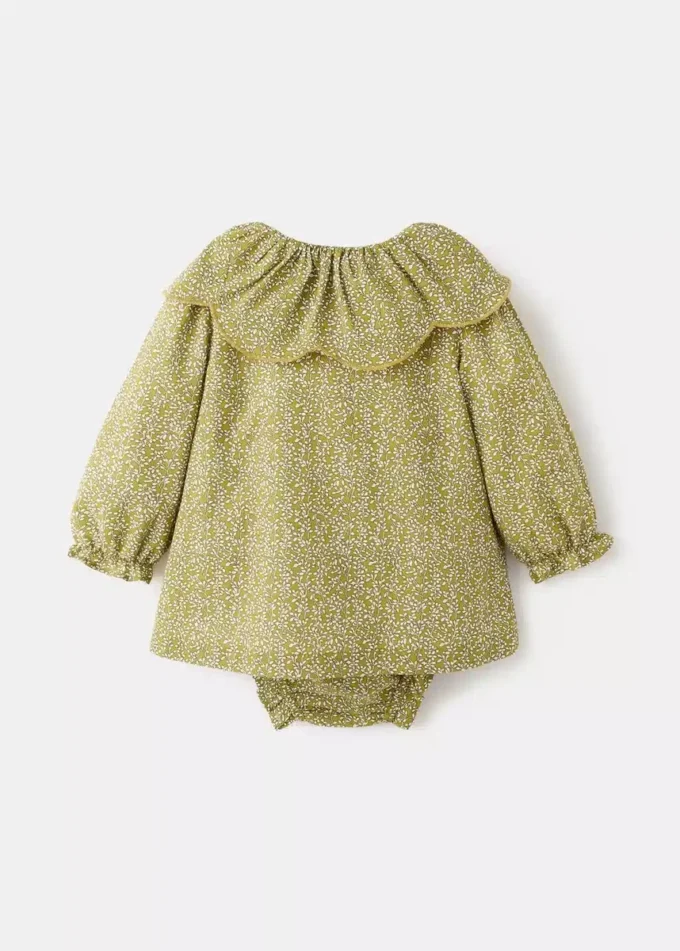 Kleid und Rüschen-Strampler