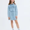 Knoten-Jeanskleid Knoten-Jeanskleid
