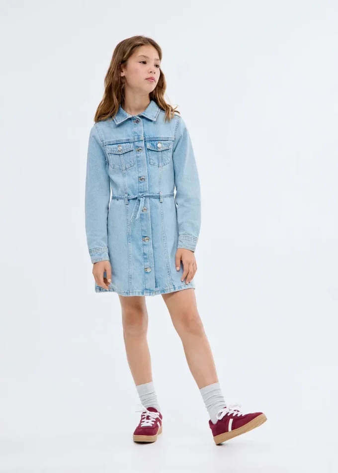 Knoten-Jeanskleid Knoten-Jeanskleid