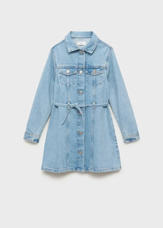 Knoten-Jeanskleid Knoten-Jeanskleid
