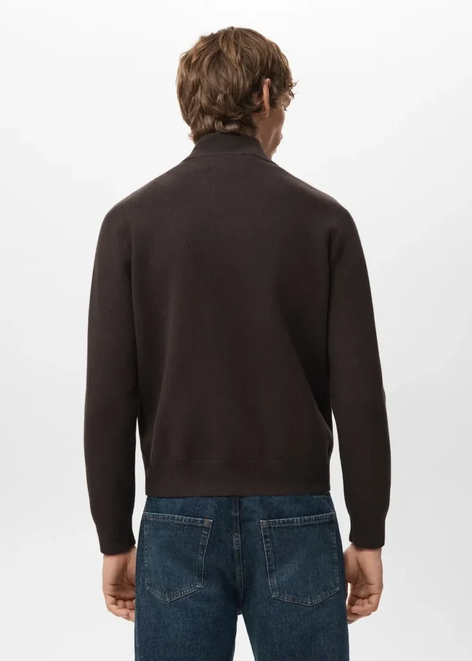 Kombinierte Leder- und Wildlederjacke
