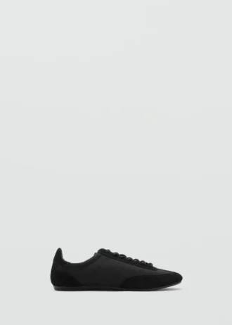 Kombinierte Sneakers aus Wildleder
