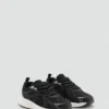Kombinierte Sneakers mit Schnürsenkeln