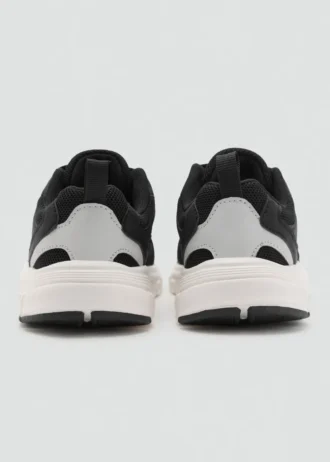 Kombinierte Sneakers mit Schnürsenkeln