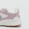 Kombinierte Sneakers mit Schnürsenkeln Kombinierte Sneakers mit Schnürsenkeln