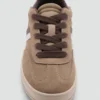 Kombinierte Sneakers mit Schnürsenkeln