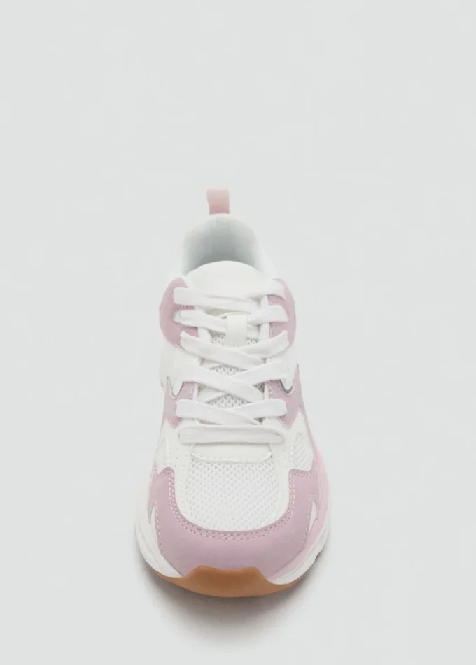 Kombinierte Sneakers mit Schnürsenkeln Kombinierte Sneakers mit Schnürsenkeln