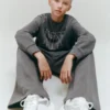 Kombinierte Sneakers mit Schnürsenkeln Kombinierte Sneakers mit Schnürsenkeln