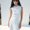 Kombiniertes langes Kleid Kombiniertes langes Kleid