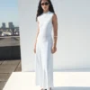 Kombiniertes langes Kleid Kombiniertes langes Kleid