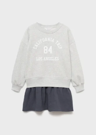 Kombiniertes Sweatshirtkleid