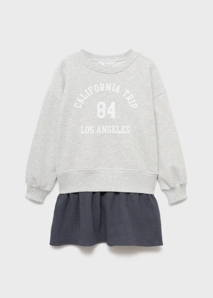 Kombiniertes Sweatshirtkleid Kombiniertes Sweatshirtkleid