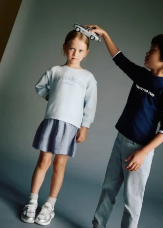 Kombiniertes Sweatshirtkleid