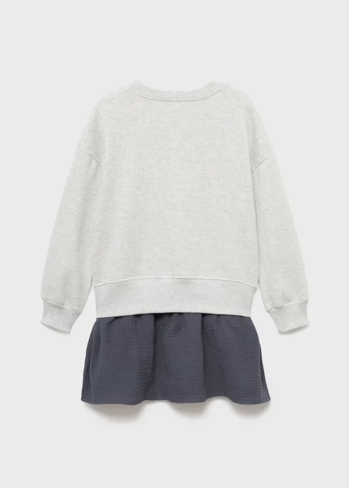Kombiniertes Sweatshirtkleid Kombiniertes Sweatshirtkleid
