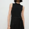 Kombiniertes Webkleid mit Gürtel Kombiniertes Webkleid mit Gürtel