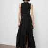 Kombiniertes Webkleid mit Gürtel Kombiniertes Webkleid mit Gürtel