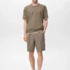 Kontrastreiches T-Shirt aus Baumwollmischung Kontrastreiches T-Shirt aus Baumwollmischung