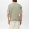 Kontrastreiches T-Shirt aus Baumwollmischung Kontrastreiches T-Shirt aus Baumwollmischung