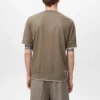 Kontrastreiches T-Shirt aus Baumwollmischung Kontrastreiches T-Shirt aus Baumwollmischung