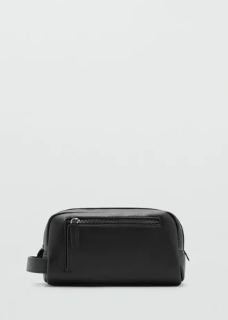 Kosmetiktasche mit Reißverschluss und Noppenstruktur
