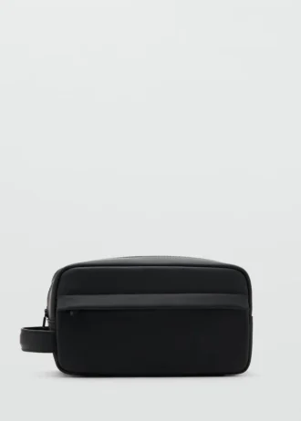 Kosmetiktasche mit Reißverschluss und Noppenstruktur
