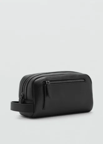 Kosmetiktasche mit Reißverschluss und Noppenstruktur