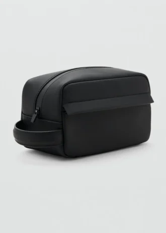 Kosmetiktasche mit Reißverschluss und Noppenstruktur