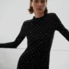 Kristallkleid mit offenem Rücken