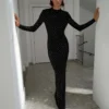 Kristallkleid mit offenem Rücken