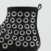 Kunstleder-Stiefeletten mit Ösen
