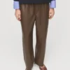Kunstlederhose mit elastischem Bund