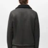 Kunstlederjacke mit Lammfellfutter