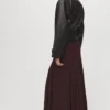 Kunstlederjacke mit Maxi-Revers