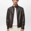 Kunstlederjacke mit Reißverschluss Kunstlederjacke mit Reißverschluss
