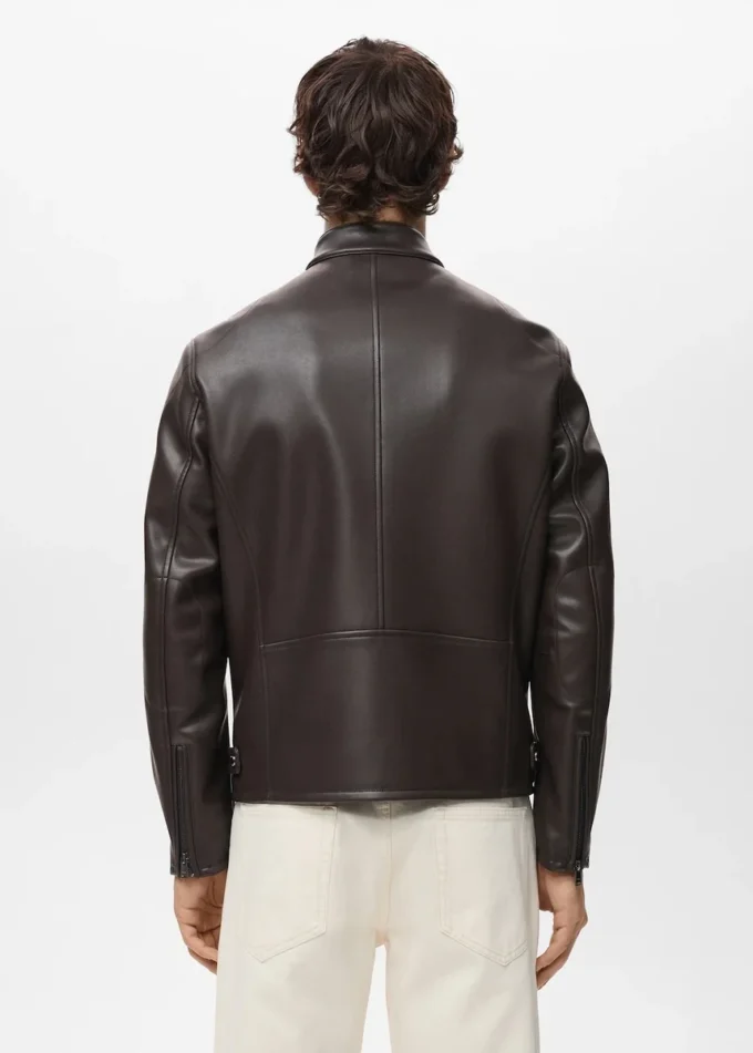 Kunstlederjacke mit Reißverschluss Kunstlederjacke mit Reißverschluss