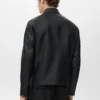 Kunstlederjacke mit Reißverschluss