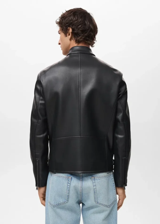 Kunstlederjacke mit Reißverschluss Kunstlederjacke mit Reißverschluss